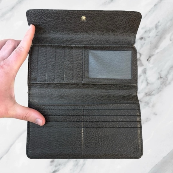 GUCCI Authentic Conserved Genus Interlocking G Calf Leather Full Zip Wallet - Picture 8 of 14